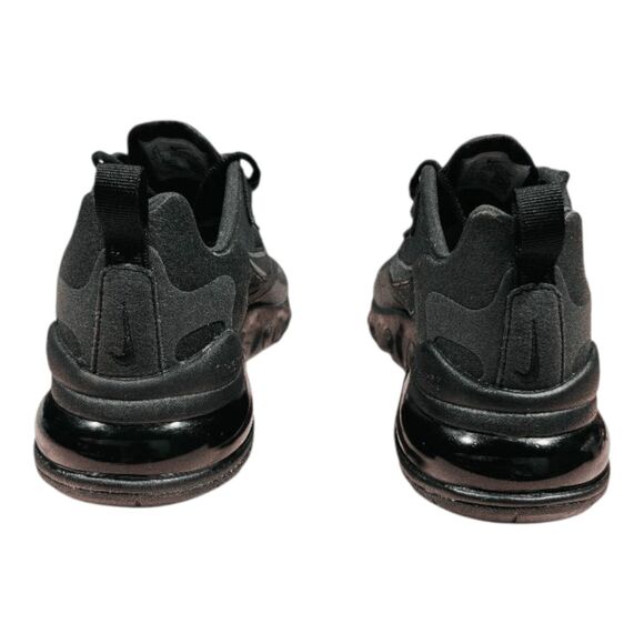 NWOB NIKE Air Max 270 React 'Triple Black' Running Shoes Size 8.5 - Picture 5 of 9